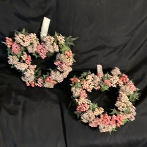 Home Interiors dried Berry Heart Wreath